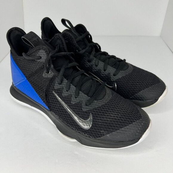 Nike Mens BV7427-007 LeBron Witness 4 Black HyperCobalt Size 10 Basketball Shoe - Picture 2 of 10
